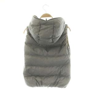 DUVETICA 15A FEBEDUE ダウンベスト ジップアップ フード 38 グレー