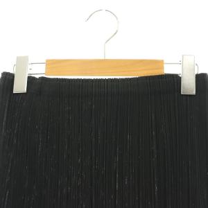 PLEATS PLEASE ISSEY MIYAKE ミニスカート プリーツ 台形 F 黒 ブラック