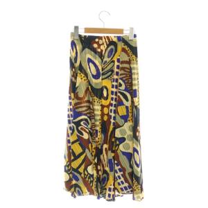 PLEATS PLEASE ISSEY MIYAKE イッセイミヤケ アフリカンプリント フレアスカート 3 マルチカラー