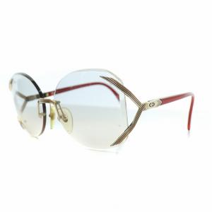 ヴィンテージ アイウェア サングラス 眼鏡 メガネ プラスチック 6116 グレー 赤 レッド 2289