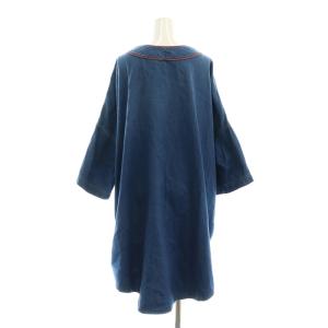 KAPITAL 8ozデニムスラッピープリズンベースボールシャツ ロング 七分袖 1 青 ブルー /HK OS