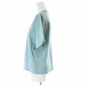 ebure 24SS ピュアオーガニックバイオ クルーネックカットソー 半袖 38 M 水色