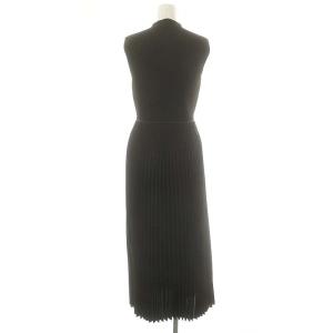 Theory 23AW サテン テクスチャー コンボ SATIN TEXTURE PLT COMBO DR CL ワンピース ロング丈 マキシ丈