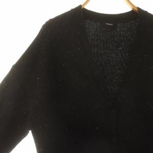 Theory 23AW woolcash donegal boxy os cardi カーディガン ニット 長袖 ウール