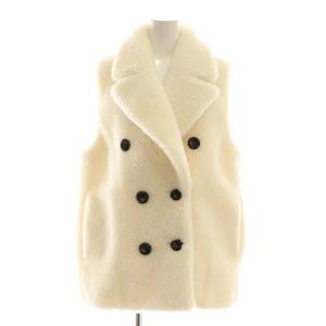 23AW ボアベスト ダブル 36 白 ホワイト