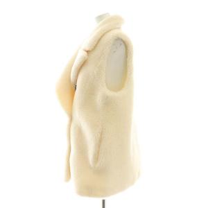 Diagram GRACE CONTINENTAL 23AW ボアベスト ダブル 36 白 ホワイト