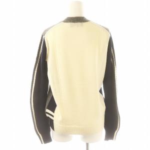 Tao クルーネックニット セーター 長袖 アニマルモチーフ ウール S ミックスカラー TH-N205