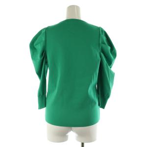 ANAYI ニット カットソー パワーショルダー 七分袖 38 緑 グリーン