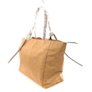 russet タグ付き ベルトハンドルバッグ 総柄 茶 CE-278