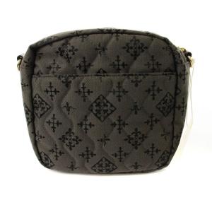 russet タグ付き BOX SHOULDER BAG ショルダーバッグ 総柄 グレー