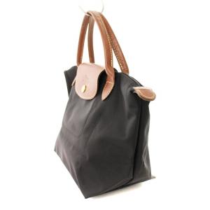 Longchamp ルプリアージュ S 折りたたみハンドバッグ トートバッグ 黒 1621-089
