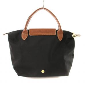 Longchamp ルプリアージュ S 折りたたみハンドバッグ トートバッグ 黒 1621-089