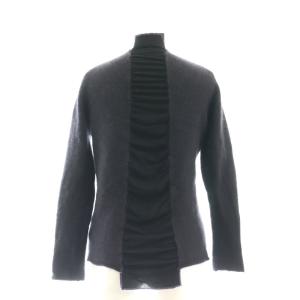 Y's ヨウジヤマモト カーディガン ニット 切替 2 紺 ネイビー