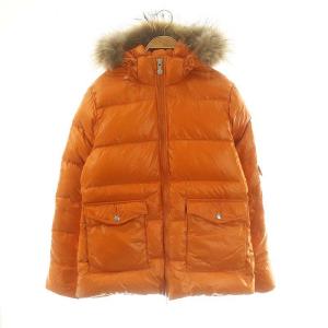 ファー付ダウンジャケット アウター フード付き 40 L オレンジ /YQ OS