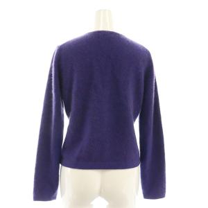 TOCCA RACOON CASHMERE カーディガン ニット 長袖 ウール カシミヤ混 M 紫 パープル