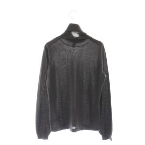 CELINE オールド カシミヤシルク ホースキャリッジ ハイゲージタートルニット セーター 長袖 L ダークブラウン