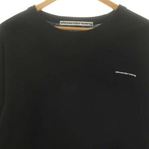 alexanderwang ロゴ 長袖 カットソー Tシャツ L 黒 ブラック
