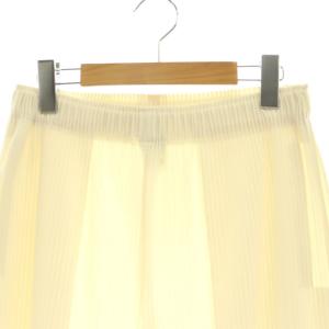 me ISSEY MIYAKE A-POC INSIDE ワイドパンツ リブ イージー オフホワイト MI12KF628