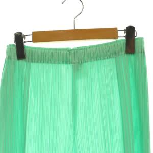 PLEATS PLEASE ISSEY MIYAKE 24SS フレアパンツ ワイド プリーツ イージー ライトグリーン PP41JF135 /DO OS
