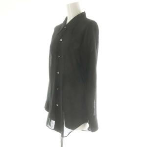 MADISONBLUE SH W/VOILE WOOL VOILE ブラウス XS ブラック