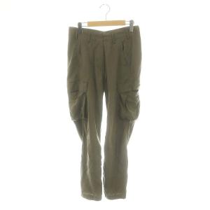 23SS リヨセルカーゴパンツ ジョガー ジッパーフライ 38 カーキ /DO OS
