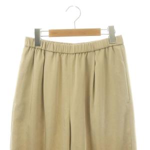 Framework 24AW サテンストレッチイージーパンツ ワイドパンツ 38 ベージュ /DF OS