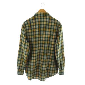 CELINE by Hedi Slimane ランバージャック ルーズ シャツ 37 イエロー グリーン
