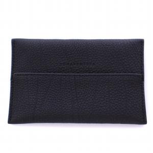 ポケットティッシュケース レザー 黒 ブラック /DK AD OF