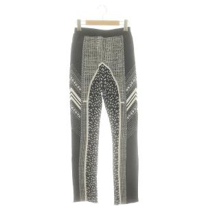 osmanthus pattern jacquard knitted pants オスマンサスジャガードニットパンツ