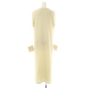 ADORE シアーレイヤード ワンピース ロング 長袖 半袖 チュール 38 ベージュ オフベージュ /ES OS