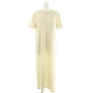 ADORE シアーレイヤード ワンピース ロング 長袖 半袖 チュール 38 ベージュ オフベージュ /ES OS