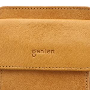 genten ゴートベーシック フラグメントケース コインケース レザー 茶 ブラウン 44353