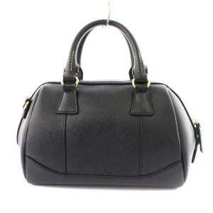 Samantha Vega ハンドバッグ レザー ロゴ 黒 /MM OF