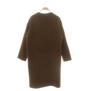 JOURNAL STANDARD relume VICTORIAN LAMBS ビーバーコート アウター ノーカラー ロング ウール 36 茶 ブラウン