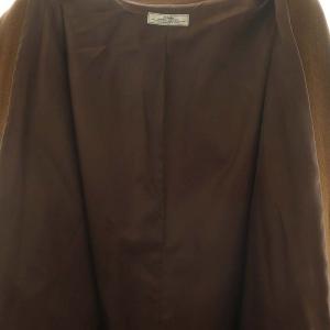 JOURNAL STANDARD relume VICTORIAN LAMBS ビーバーコート アウター ノーカラー ロング ウール 36 茶 ブラウン