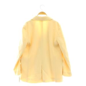 MILA OWEN MILAOWEN 23AW ウールピークドラペルオーバージャケットコート テーラード チェスター 0 イエロー /NR OS