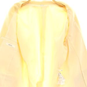 MILA OWEN MILAOWEN 23AW ウールピークドラペルオーバージャケットコート テーラード チェスター 0 イエロー /NR OS