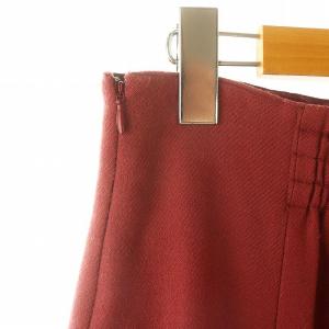 BLUE LABEL CRESTBRIDGE ボタニーサージフレアスカート 膝丈 ウール 38 ピンク