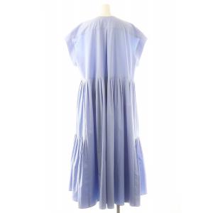 ADORE 24AW ウェットテクスチャータフタワンピース 38 ライトブルー