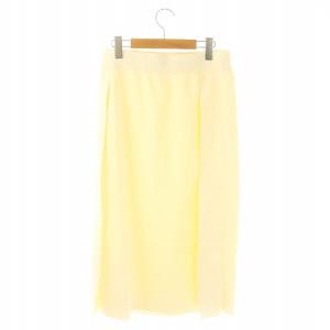 ADORE 24AW ドライストレッチニットスカート タイト ロング 38 オフホワイト /HK OS