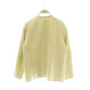 CELFORD 23AW ツイードジャケット ノーカラージャケット ラメ 36 黄色 イエロー グレー