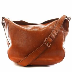 ショルダーバッグ レザー 茶 ブラウン /AN32 OF