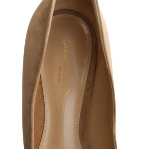 Gianvito Rossi パンプス ポインテッドトゥ スエード 36 23cm 茶 ブラウン G20336 /AK32