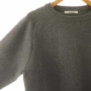 SLOANE 天竺二重編みニット セーター 長袖 2 グレー /DF OS