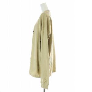 nanamica OOAL グラフィック L/S Tシャツ カットソー 長袖 チュニック丈 M ベージュ