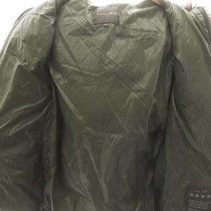 DUVETICA ADHARA ダウンジャケット ラクーンファー フード ナイロン 42 スモークグリーン