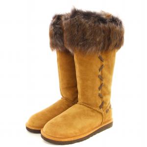 ROSANA ムートンブーツ ロングブーツ スエード 22cm 茶 1008044 /MM OF