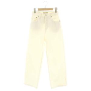 LILITH ワイドストレート デニムパンツ ジーンズ ジッパーフライ 22 オフホワイト /MI OS