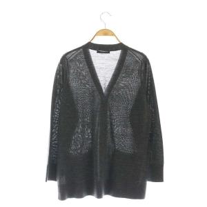 ANAYI 24AW エキストラメリノVネック カーディガン ニット 長袖 36 チャコール /HK OS