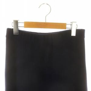 GALERIE VIE 24AW ラムズウール フレアマキシスカート ロング ニット F 紺 ネイビー /MF OS